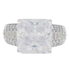 Sterling Silver Semi Mount Ring Setting Emerald OCT 12X12mm - Syzjewelry