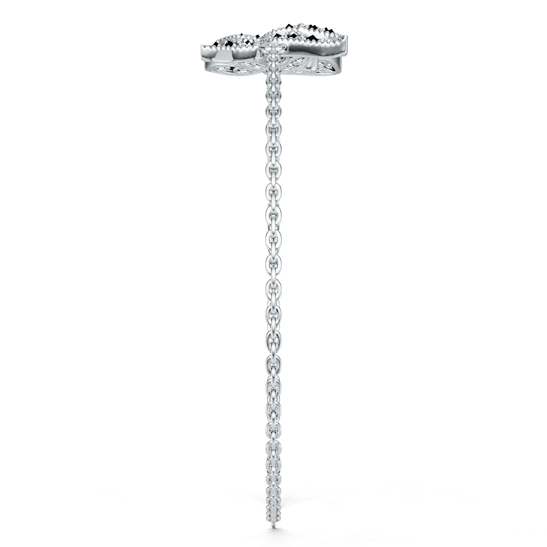 Sterling Silver Semi Mount Bracelet Setting Round RD 1.5mm DHJ