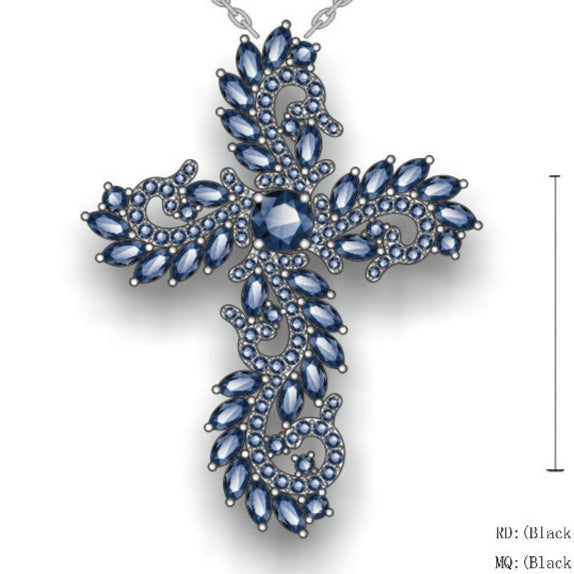 Sterling Silver Semi Mount Pendant Setting Marquise MQ 4X2mm DHJ