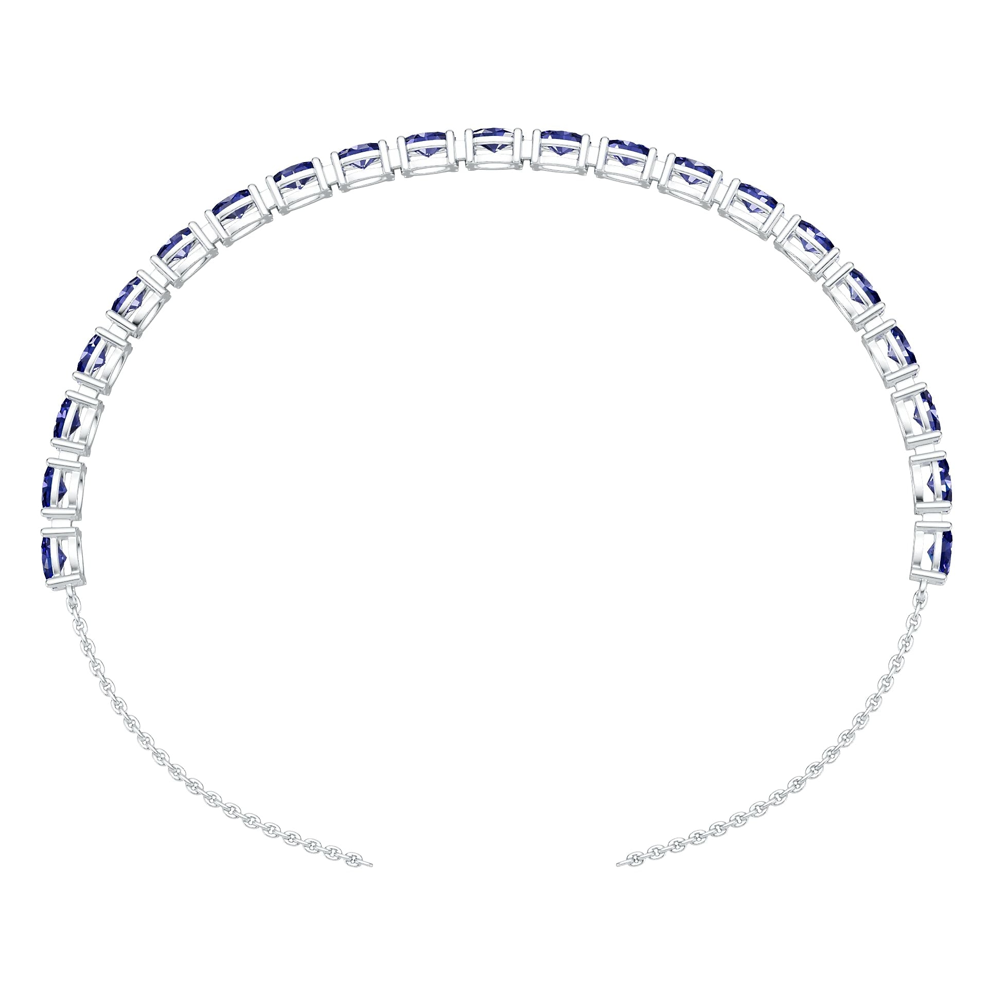 Sterling Silver Semi Mount Bracelet Setting Oval OV 6X4mm DHJ