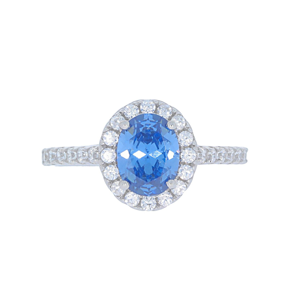 Sterling Silver 10K or 14K Gold  Semi Mount Ring Setting Oval OV 8X6mm Halo DHJ