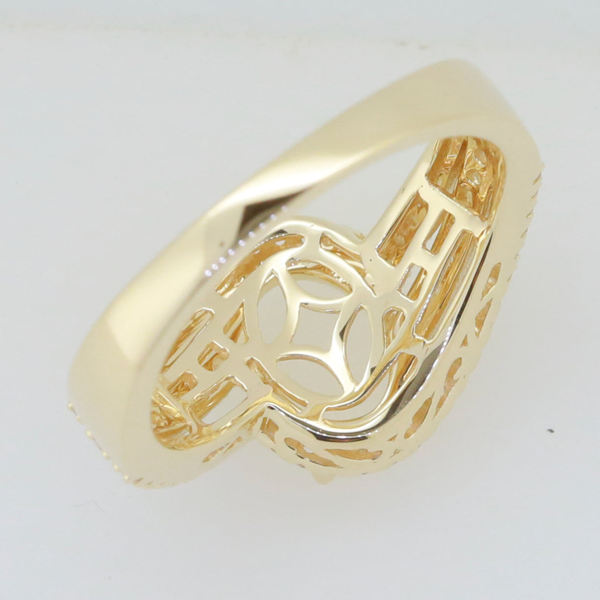 10K 14K Gold or Sterling Silver Semi Mount Ring Setting Oval OV 9X7mm Halo Bypass DHJ