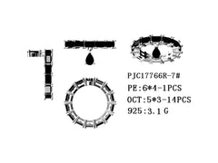 Sterling Silver Semi Mount Ring Setting Pear PE 6X4mm OCT 5x3mm Band Ring - Syzjewelry