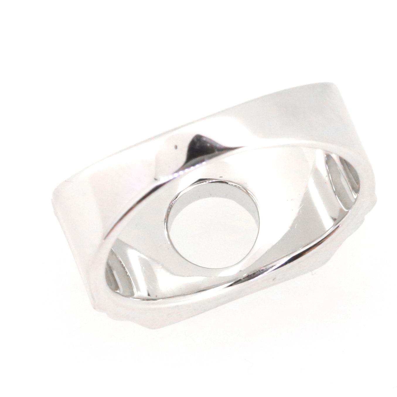 Men's Sterling Silver Semi Mount Ring Setting Round RD 8x8mm Ring with Accent - Syzjewelry
