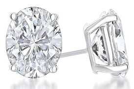 Sterling Silver Semi Mount Earrings Setting Oval OV 9x7mm Syzjewelry