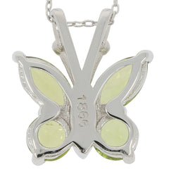 Sterling Silver Semi Mount Pendant Setting Round RD 6x6mm Maqruise MQ 10x5mm Butterfly - Syzjewelry