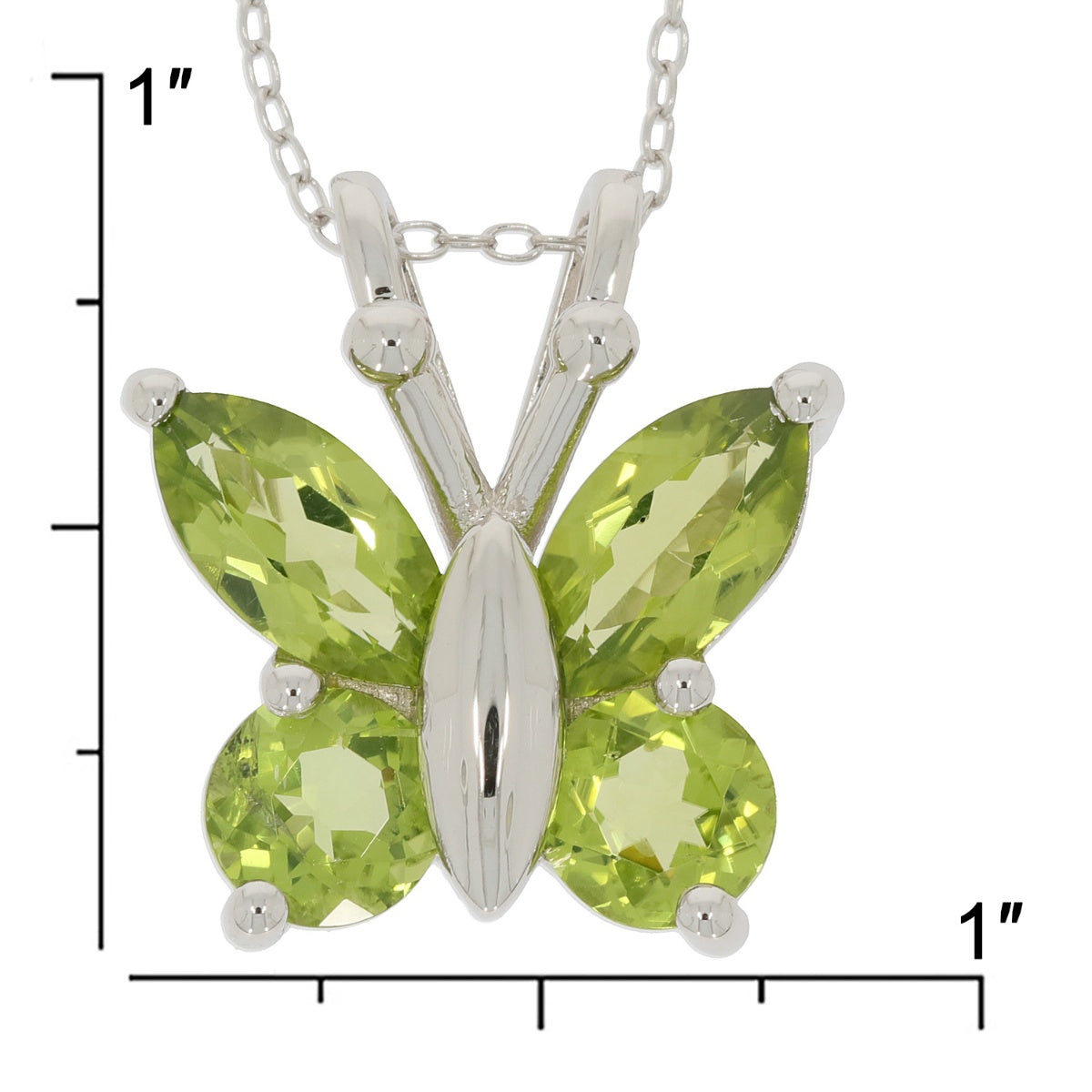 Sterling Silver Semi Mount Pendant Setting Round RD 6x6mm Maqruise MQ 10x5mm Butterfly - Syzjewelry