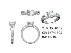 Sterling Silver Semi Mount Ring Setting Cushion CU 7X7mm Syzjewelry