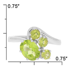Sterling Silver Semi Mount Ring Setting Oval OV 9x7mm RD 4x4mm Bypass Ring Syzjewelry