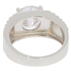 Men's Sterling Silver Semi Mount Ring Setting Round RD 10X10mm Solid 925 Silver - Syzjewelry