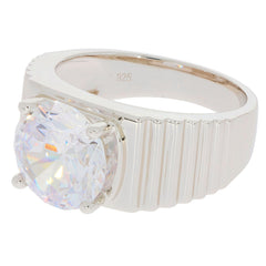 Men's Sterling Silver Semi Mount Ring Setting Round RD 10X10mm Solid 925 Silver - Syzjewelry