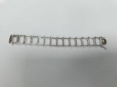 Sterling Silver Semi Mount Tennis Bracelet Setting Emerald OCT 14X10mm North South Syzjewelry