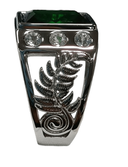 Sterling Silver Semi Mount Ring Setting Princess SQ 13x9mm Round RD 3x3mm Syzjewelry