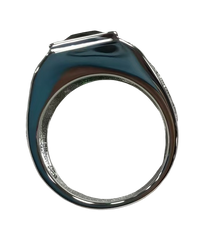 Sterling Silver Semi Mount Ring Setting Princess SQ 13x9mm Round RD 3x3mm Syzjewelry