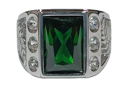 Sterling Silver Semi Mount Ring Setting Princess SQ 13x9mm Round RD 3x3mm Syzjewelry