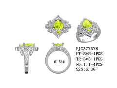 Sterling Silver Semi Mount Ring Setting Heart HT 8x8mm TR 3x3mm Syz Jewelry