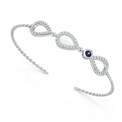 Sterling Silver Semi Mount Bracelet Setting Round RD 2.8mm DHJ