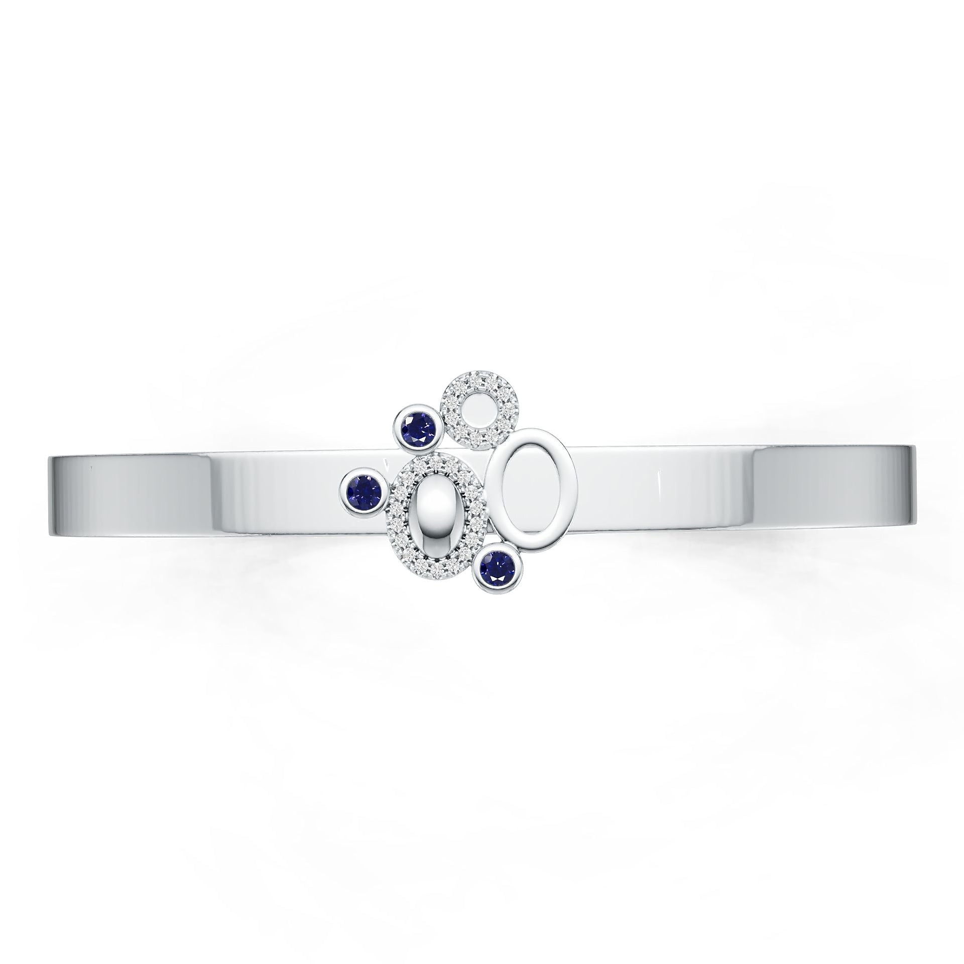 Sterling Silver Semi Mount Bracelet Setting Round RD 2.5mm DHJ
