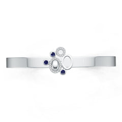 Sterling Silver Semi Mount Bracelet Setting Round RD 2.5mm DHJ