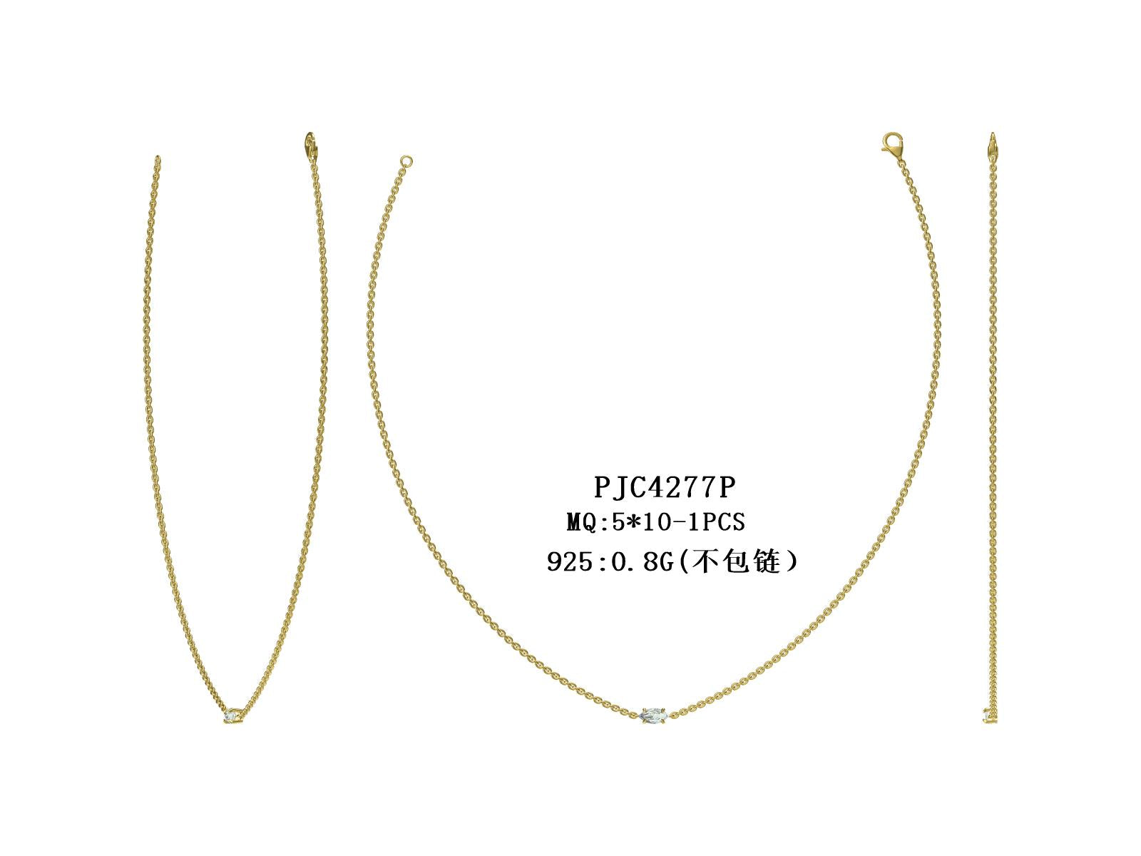 Sterling Silver Semi Mount Pendant Setting Marquise MQ 10X5mm Choker Chain DHJ