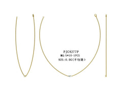 Sterling Silver Semi Mount Pendant Setting Marquise MQ 10X5mm Choker Chain DHJ