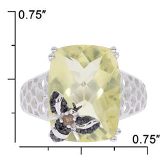 Sterling Silver Semi Mount Ring Setting Cushion CU 16X12mm White Topaz Syzjewelry