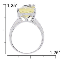 Sterling Silver Semi Mount Ring Setting Cushion CU 16X12mm White Topaz Syzjewelry
