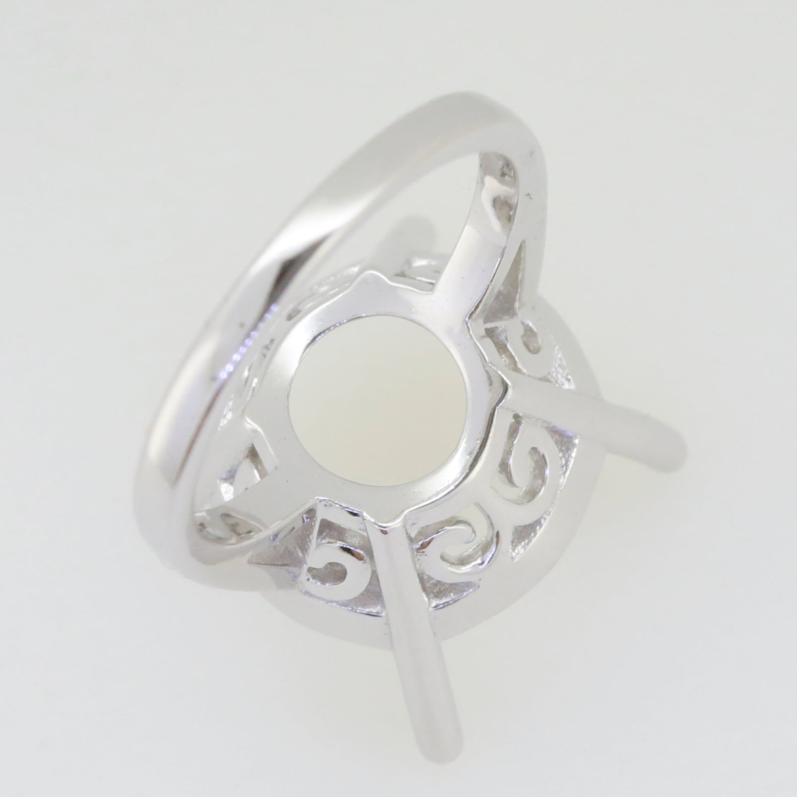 Sterling Silver Semi Mount Ring Setting Round RD 16x16mm Solitaire Syzjewelry