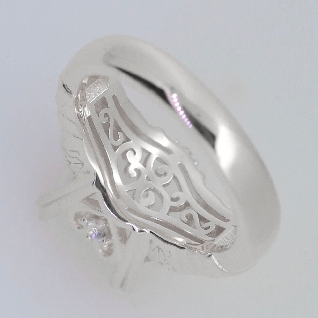 Sterling Silver Semi Mount Ring Setting Round RD 12x12mm Syzjewelry