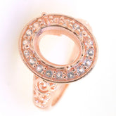 Sterling Silver Semi Mount Ring Setting SQ Princess 8x8mm Syzjewelry