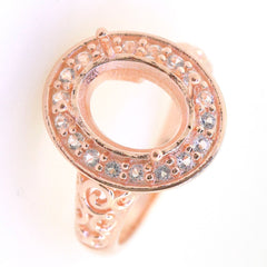 Sterling Silver Semi Mount Ring Setting SQ Princess 8x8mm Syzjewelry