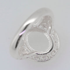 Sterling Silver Semi Mount Ring Setting SQ Princess 8x8mm Syzjewelry