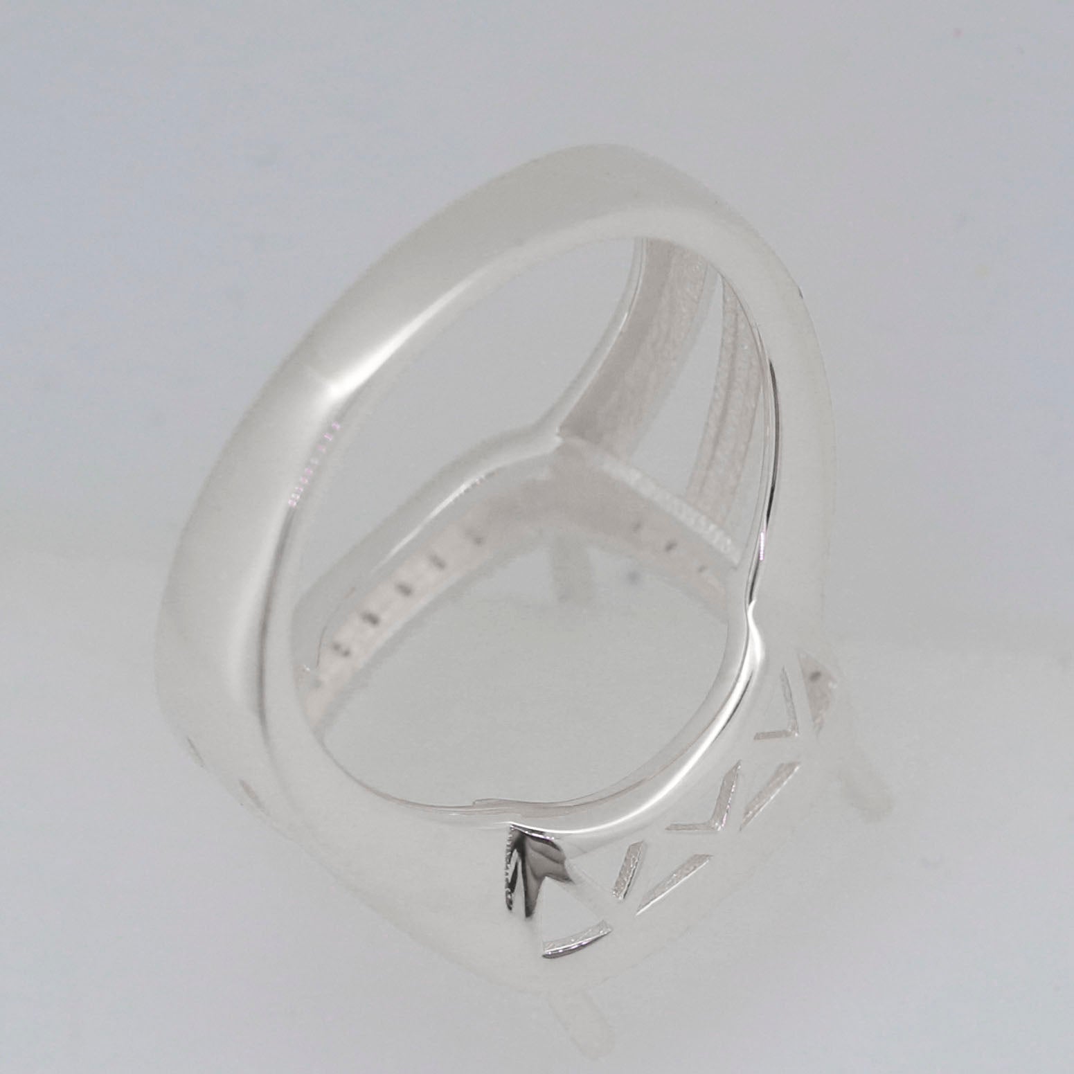 Sterling Silver Semi Mount Ring Setting SQ Princess 8x8mm Syzjewelry