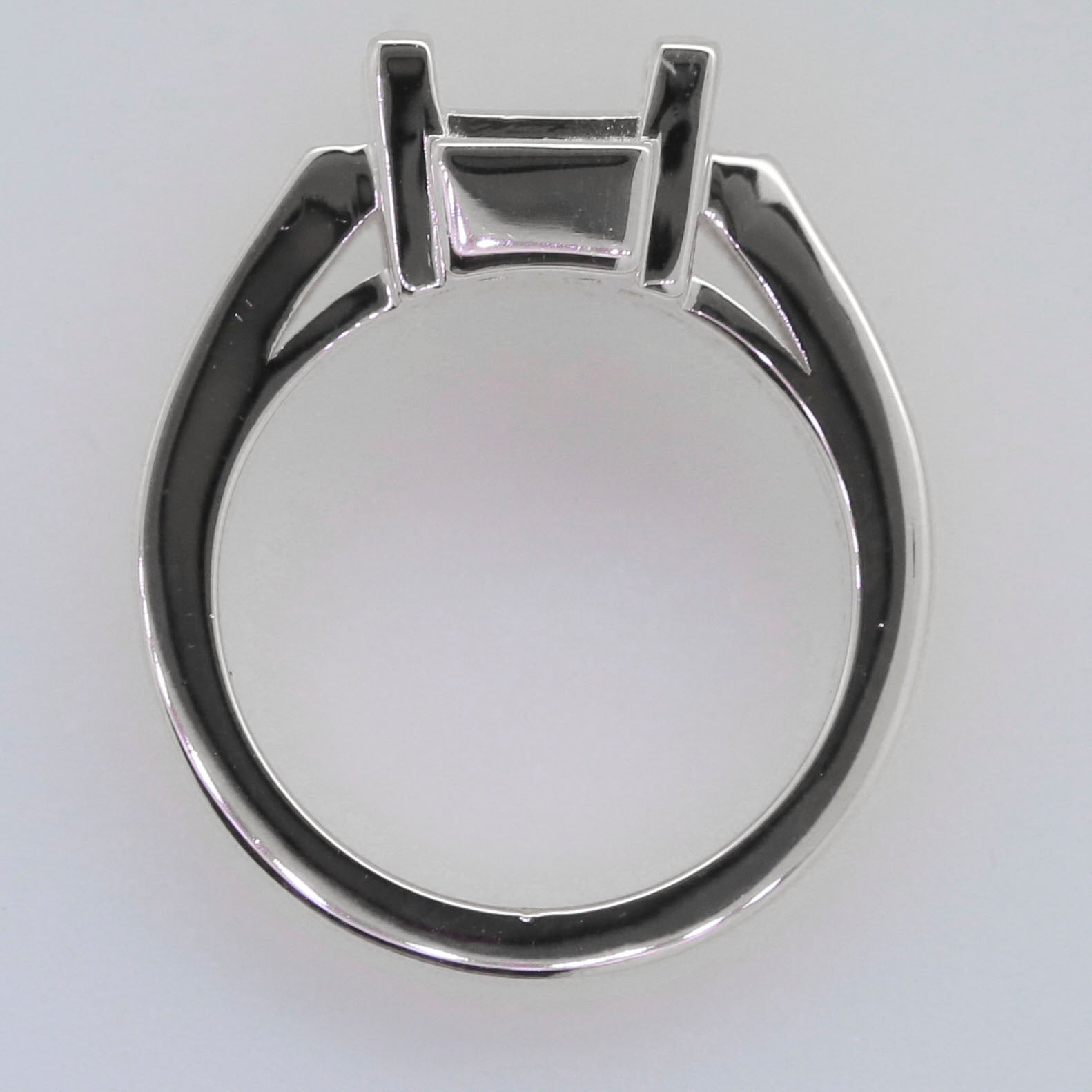 Sterling Silver Semi Mount Ring Setting SQ Princess 8x8mm Syzjewelry