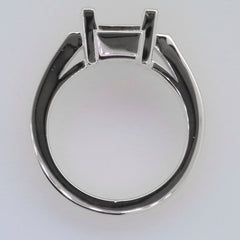 Sterling Silver Semi Mount Ring Setting SQ Princess 8x8mm Syzjewelry