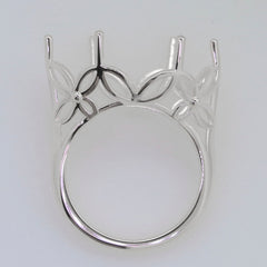 Sterling Silver Semi Mount Ring Setting Marquise MQ 26x15mm Syzjewelry