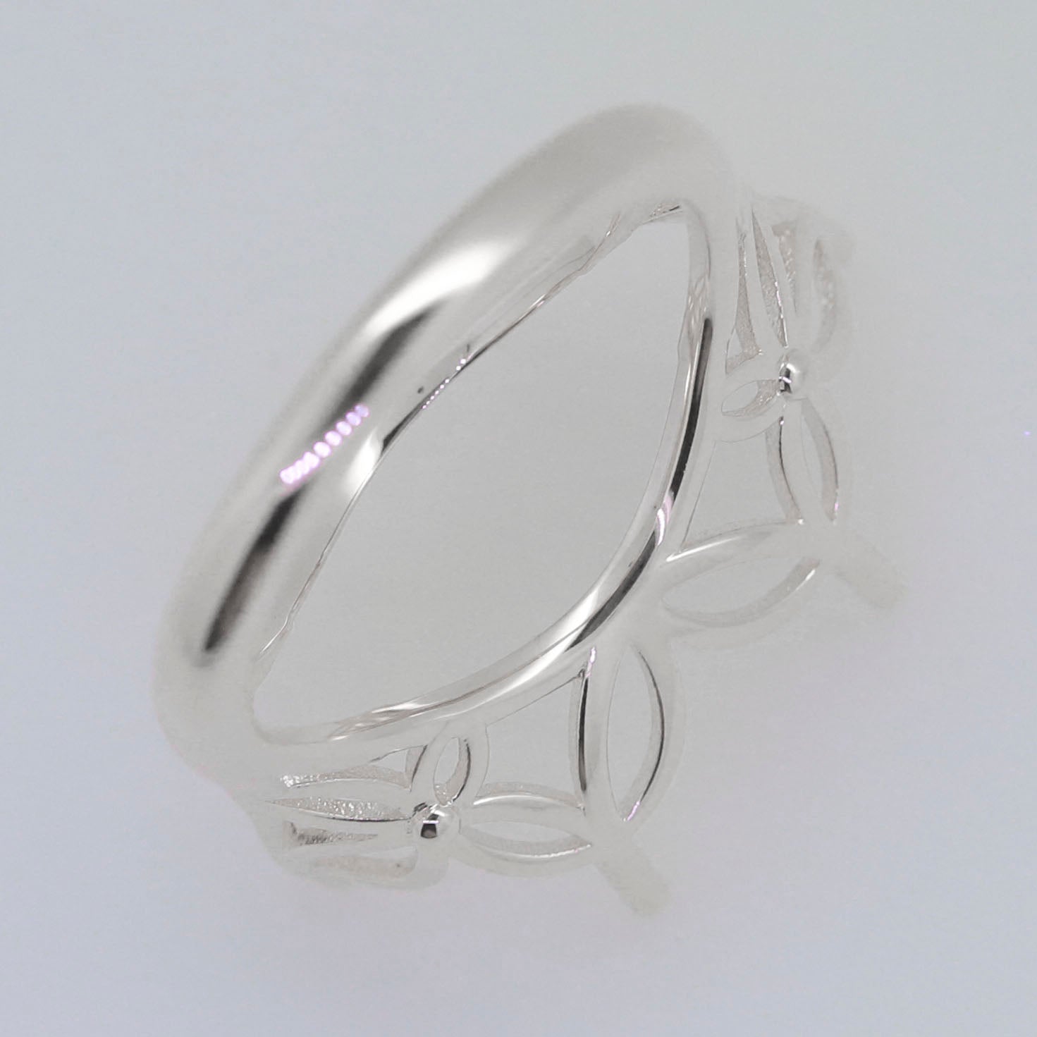 Sterling Silver Semi Mount Ring Setting Marquise MQ 26x15mm Syzjewelry