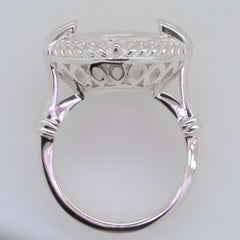 Sterling Silver Semi Mount Ring Setting Round RD 12x12mm Syzjewelry