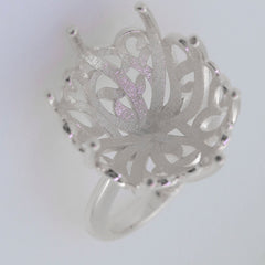 Sterling Silver Semi Mount Ring Setting Round RD 20x20mm Syzjewelry