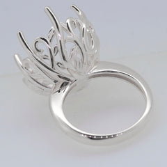 Sterling Silver Semi Mount Ring Setting Round RD 20x20mm Syzjewelry