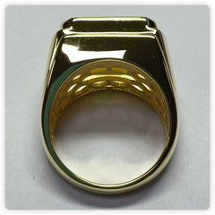 Men's Sterling silver Semi Mount Ring Setting Cushion CU 16x12mm Syzjewelry