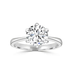 Atria Six Prong Engagement Ring - Syzjewelry