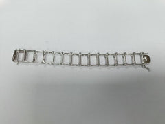 Sterling Silver Semi Mount Tennis Bracelet Setting Emerald OCT 14x10mm North South Syzjewelry