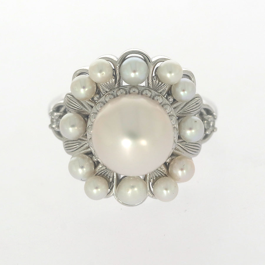 Sterling Silver Semi Mount Ring Setting Round RD 10x3.5x3x2.5x2mm Pearl Syzjewelry
