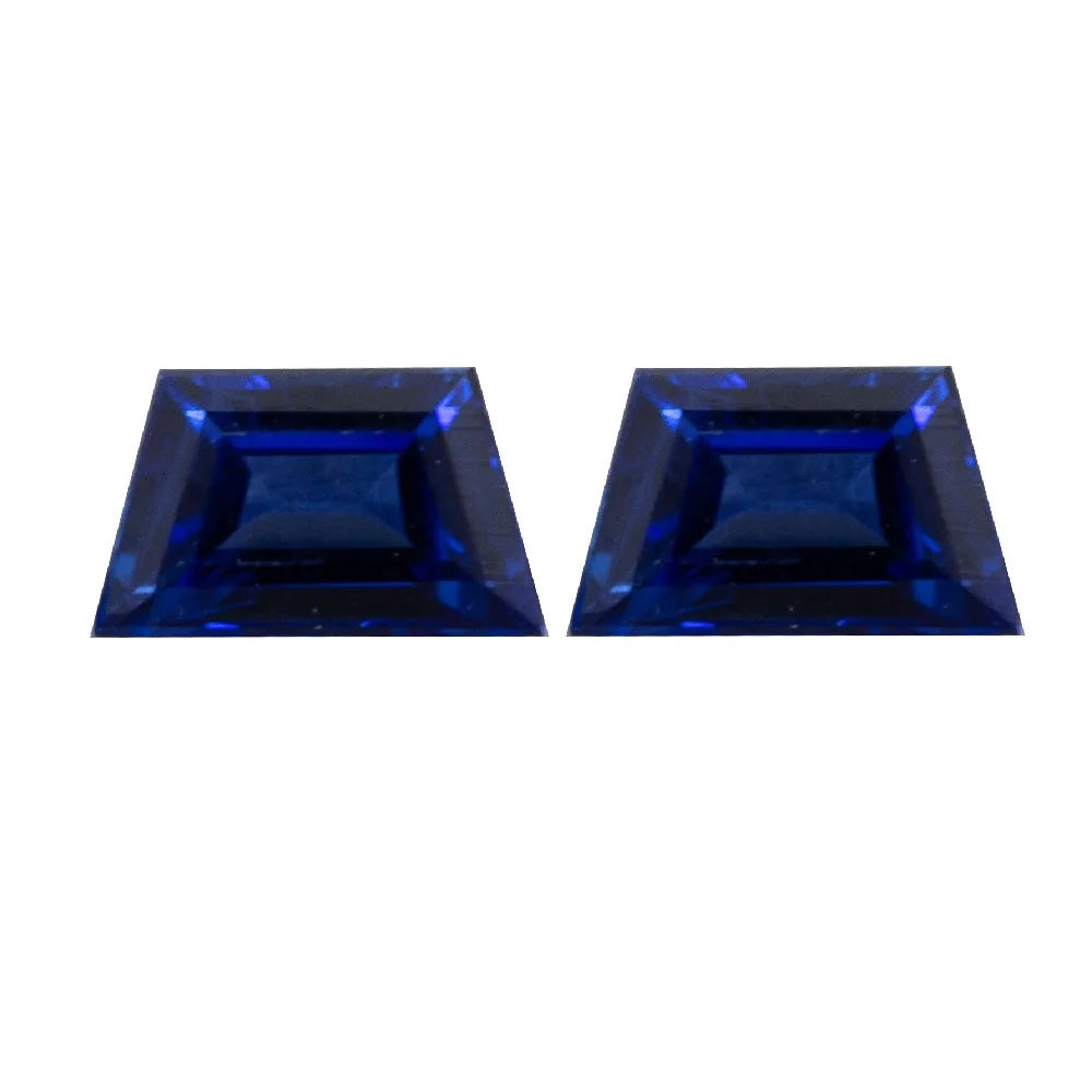 Loose Blue Spinel Trapezium Cut 6x4x4mm VS Syzjewelry