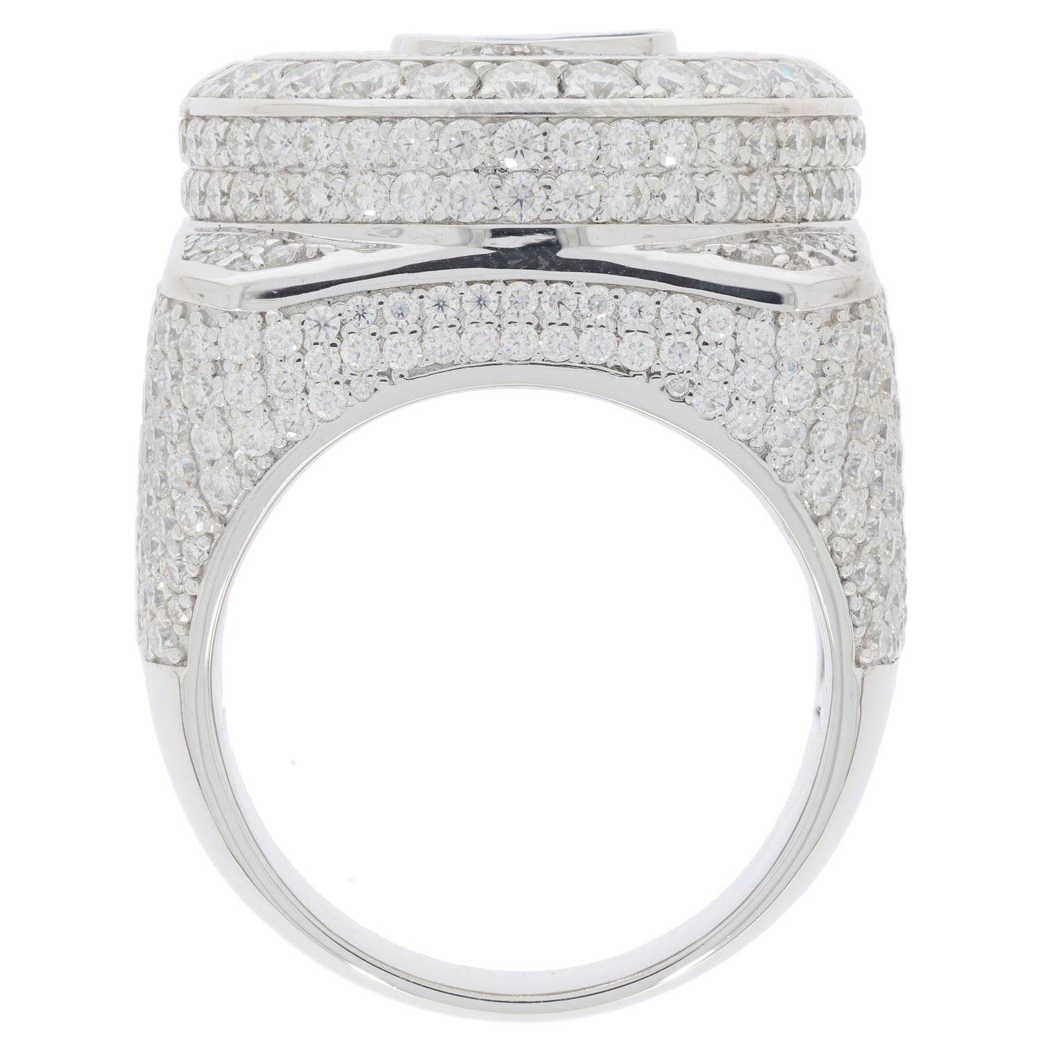 Men's Customizable Sterling Silver Champion Ring - Personalized Ring of Honor for Champions - Syzjewelry