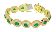 Sterling Silver Semi Mount Bracelet Setting Oval OV 7X5mm DHJ