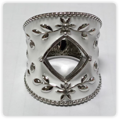 Sterling Silver Semi Mount Ring Setting Cab Cushion CU 12X12mm Syzjewelry