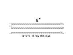 Sterling Silver Semi Mount Bracelet Setting Cushion CU 7X7mm DHJ