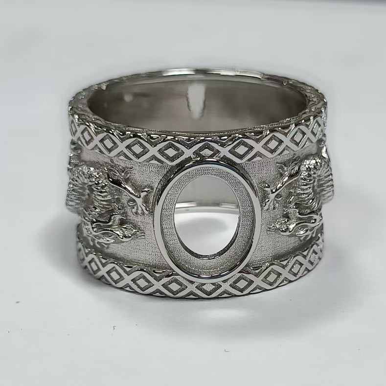 Sterling Silver Semi Mount Ring Setting Round RD Cluster Áæ§Èï∂mm DHJ